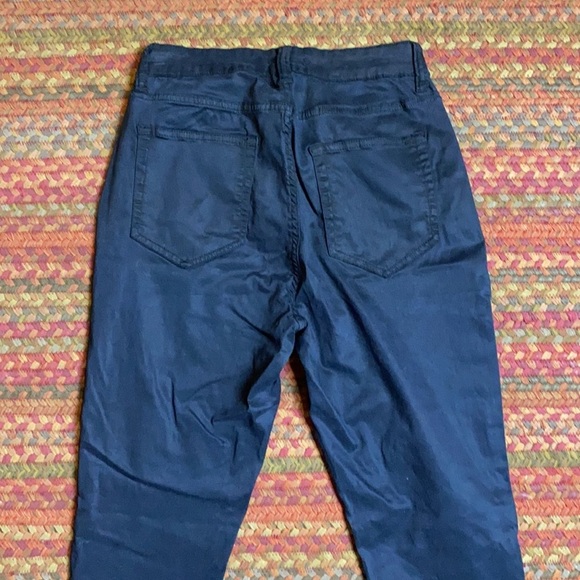 NAVY BLUE DAILY RITUAL BASIC HIGH RISE SKINNY PANTS - Picture 5 of 7